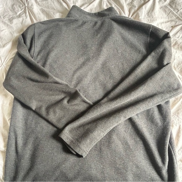 Mens Large Denver Hayes Gray Zip Up Sweater Classic Knit - Picture 3 of 3